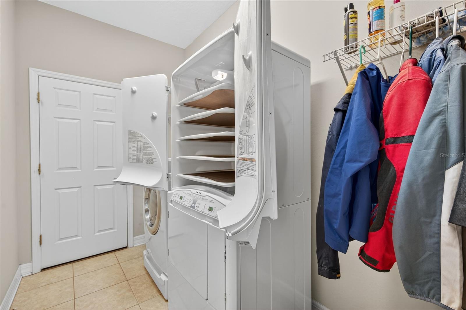 Maytag dryer with shelves!