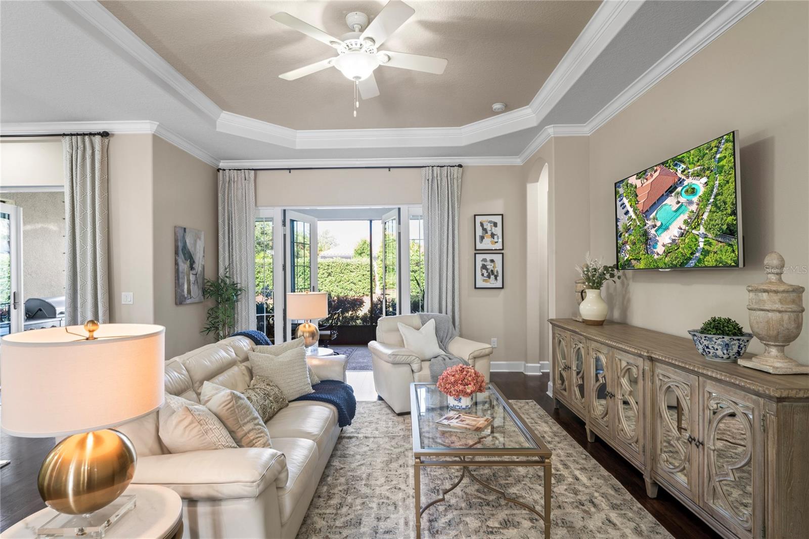 View of lanai from living room