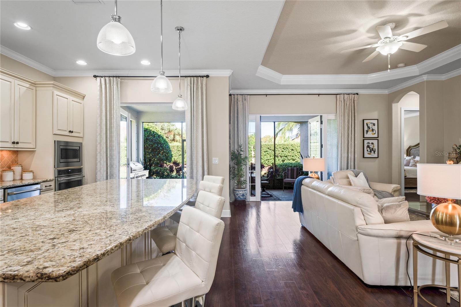 View of Lanai from kitchen