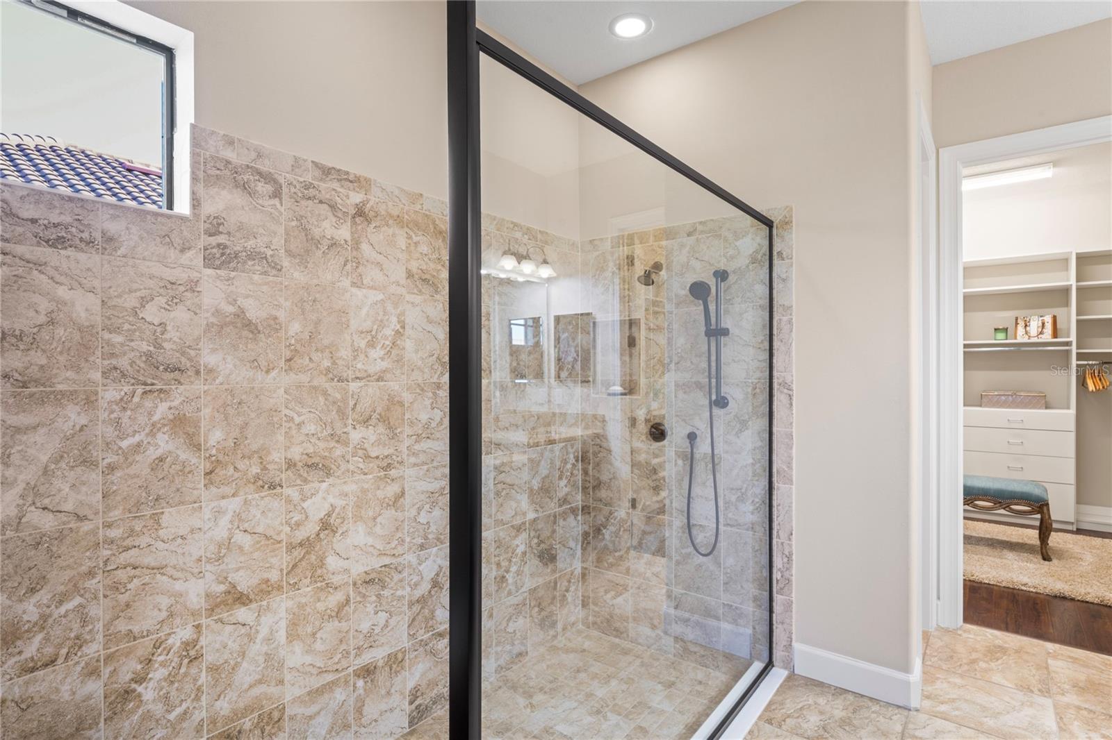 Primary bathroom walk-in shower