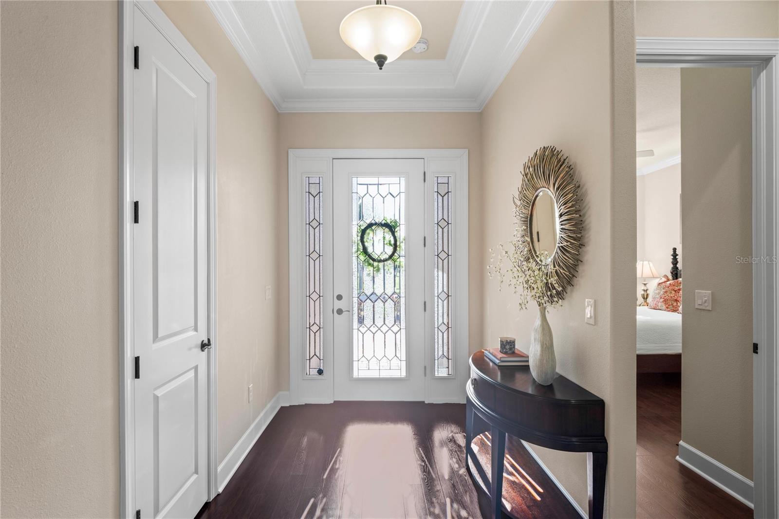 View of door from inside