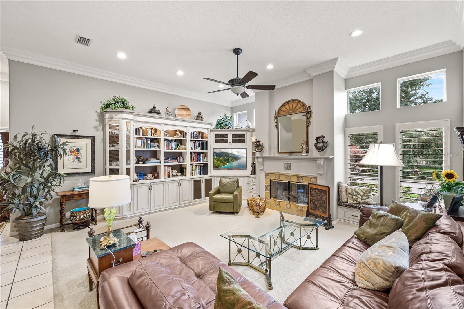 Gorgeous natural light with plantation shutters on all main windows.