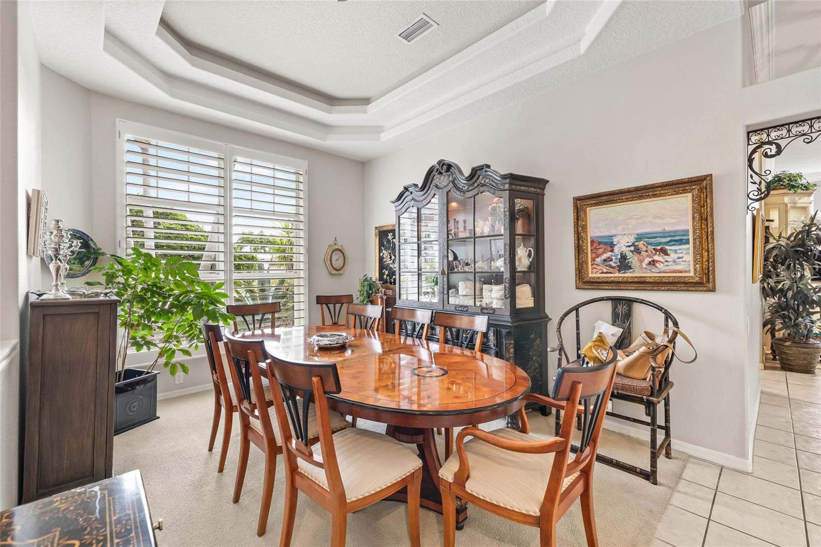Grand dining room as you enter the home.