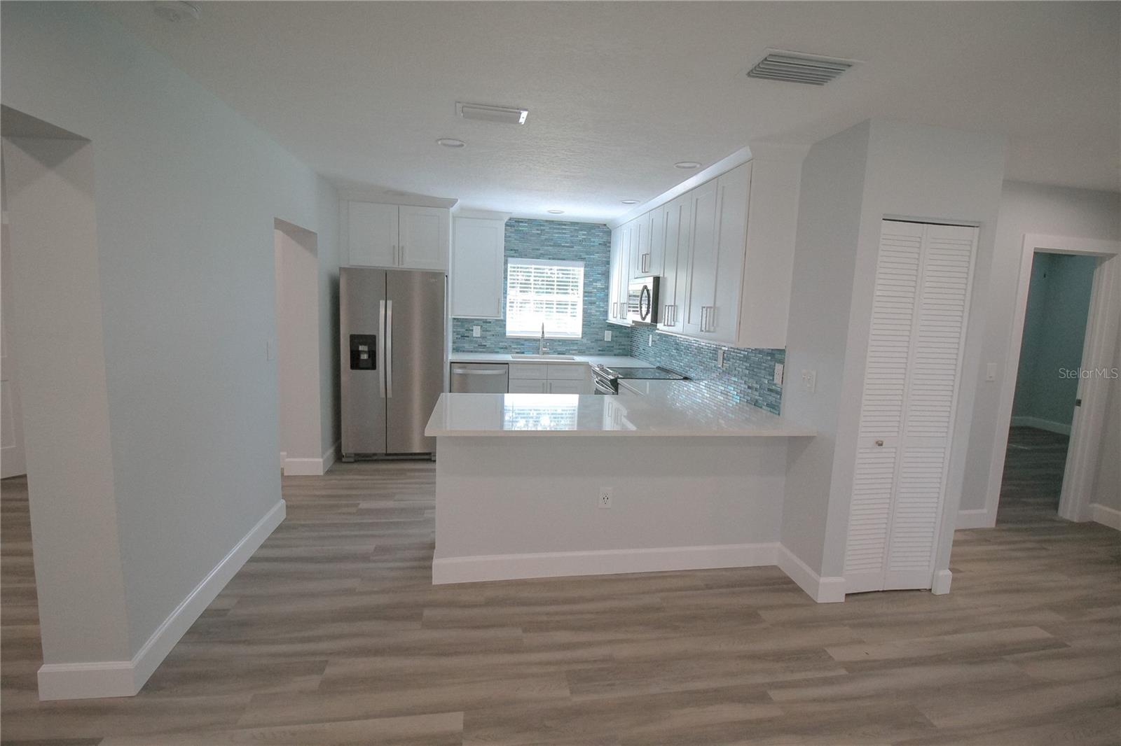 Open concept kitchen
