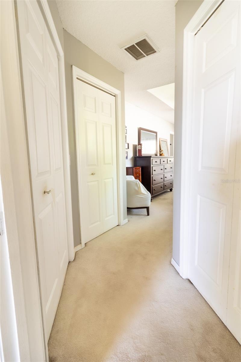 Master Closets/Walkway