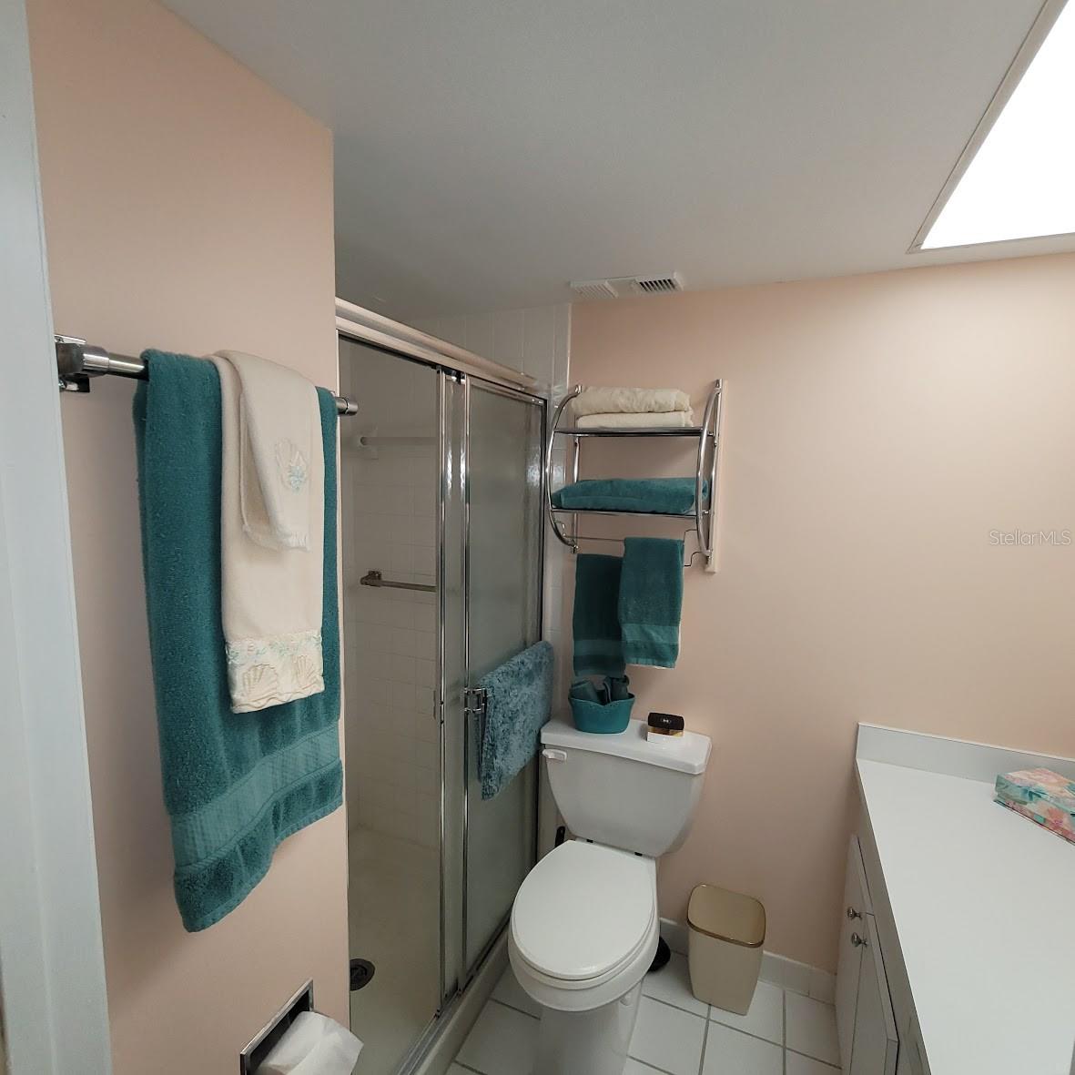 Primary Bathroom with a shower