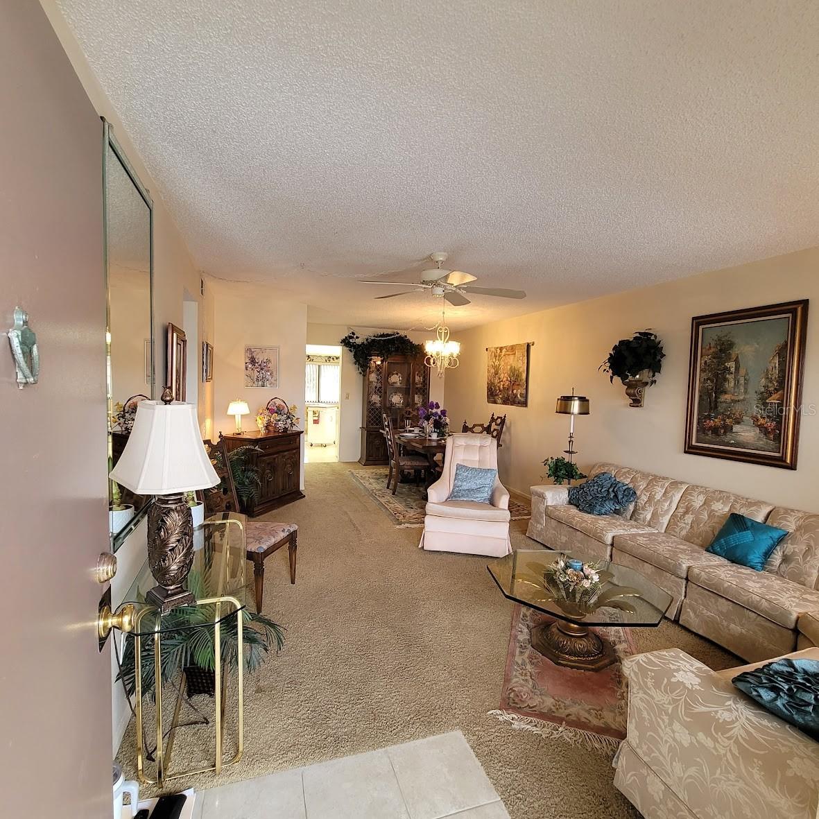 Enter in the large Living Room  & Dining Room Area.