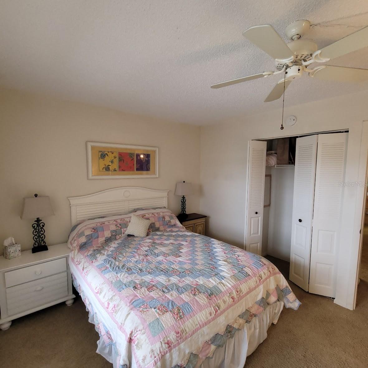 Bedroom #1 is in the front of the unit fairly close to the front door.