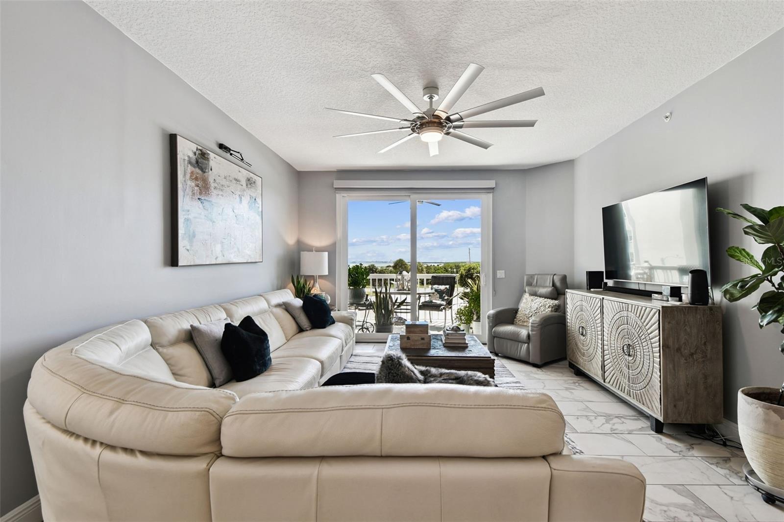 Great room to balcony