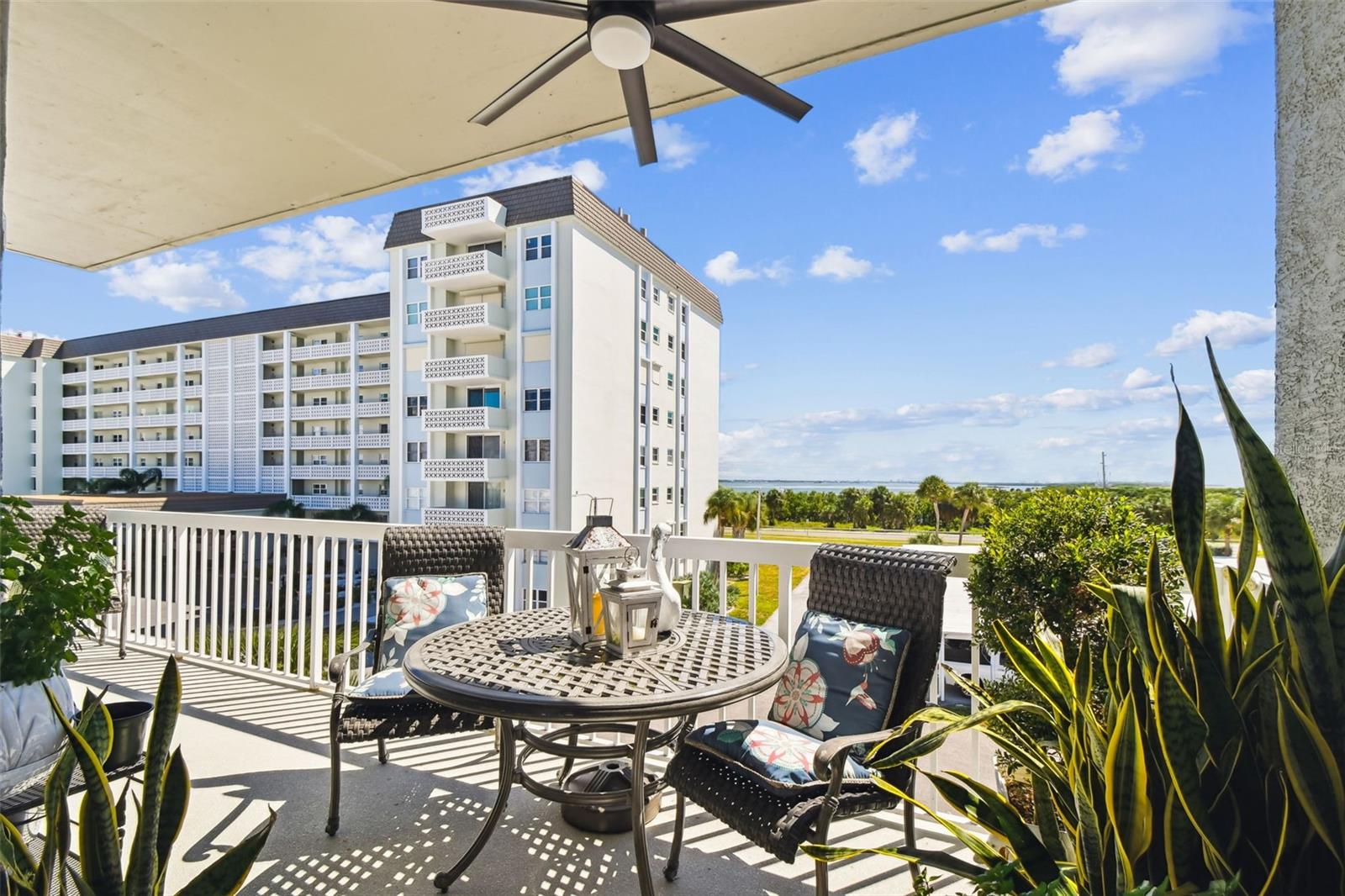 Covered balcony