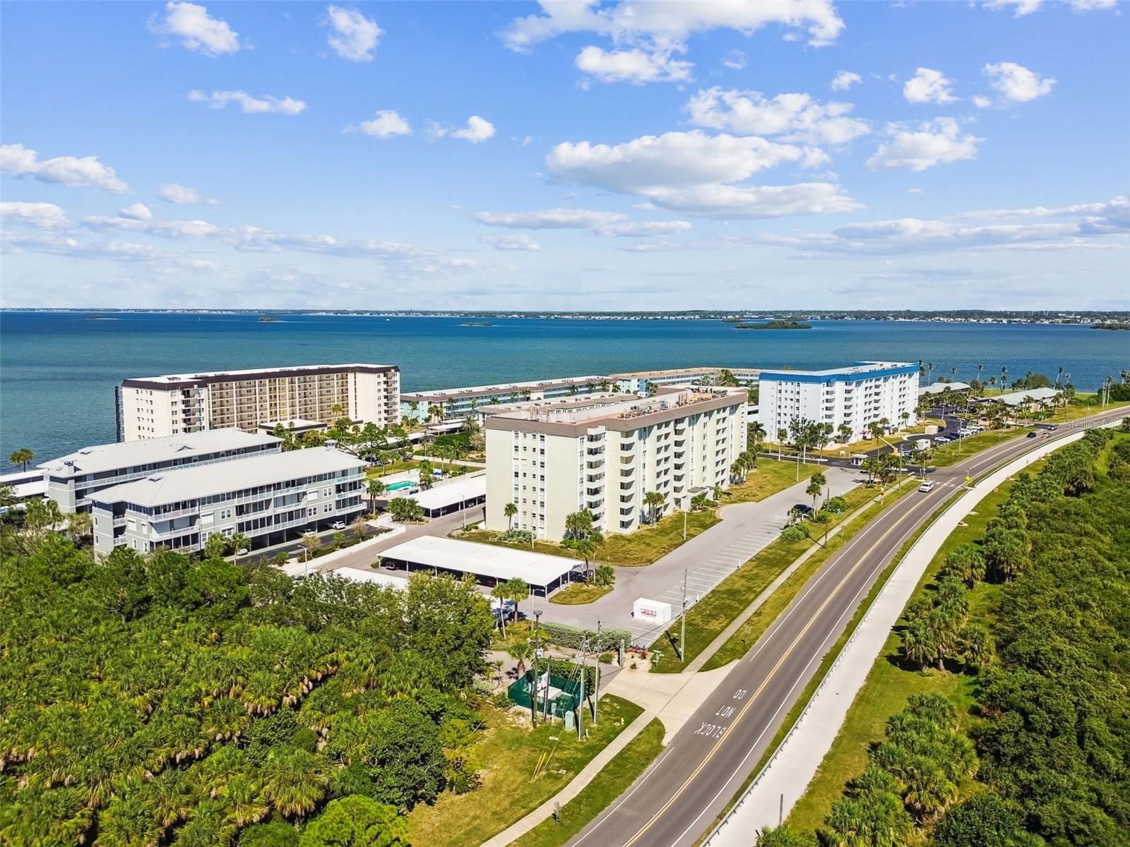 Dunedin Causeway and steps to Honeymoon Island Park