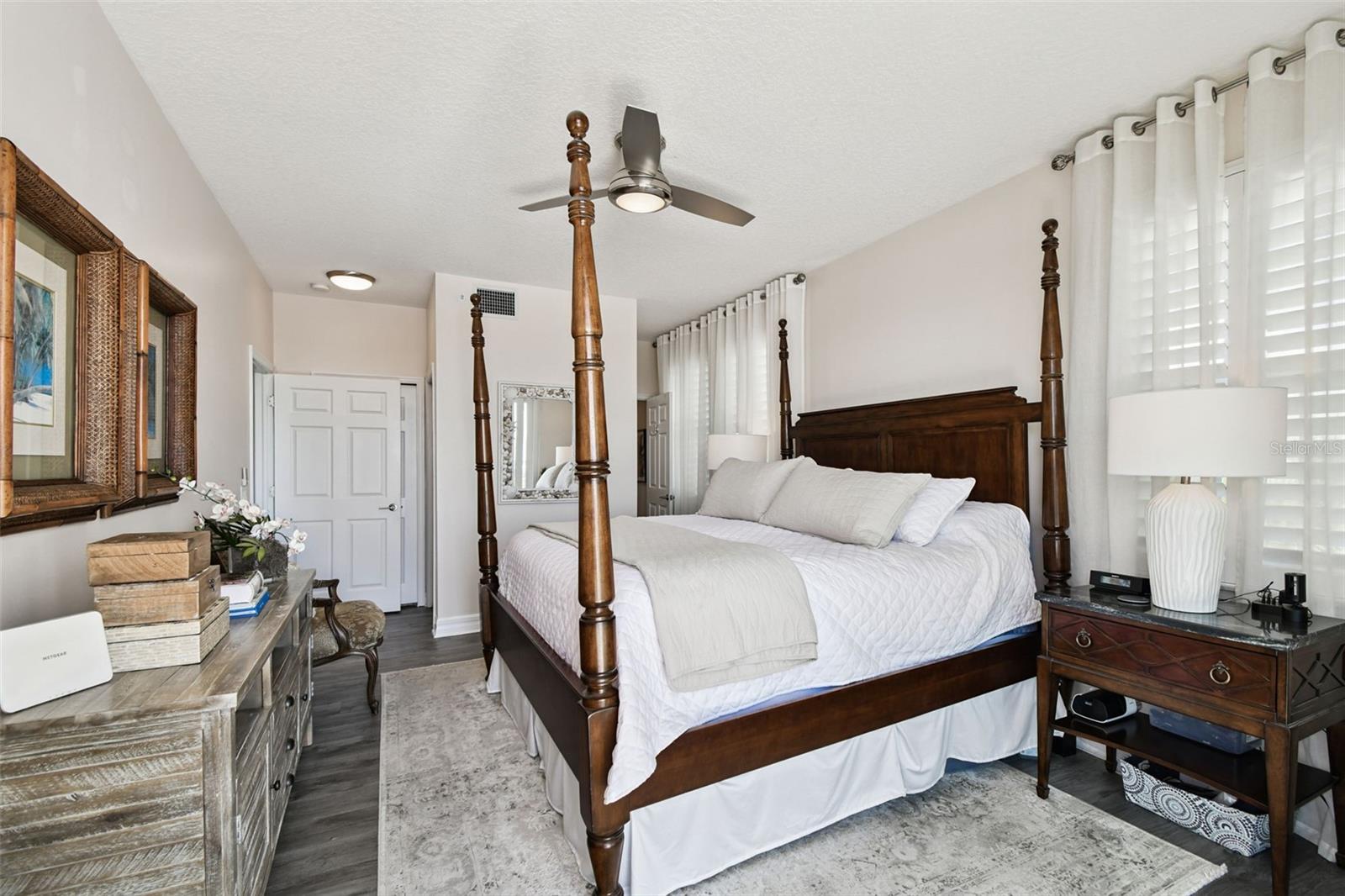 Primary with ensuite, walk-in and linen closets