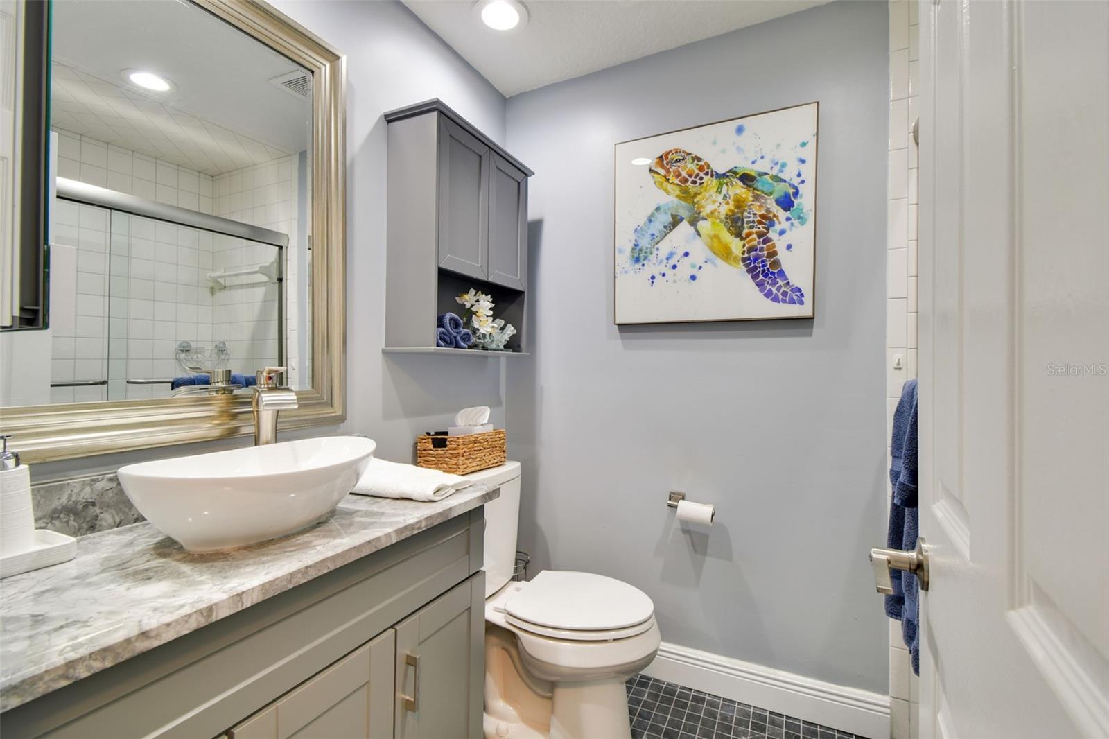 Bath 2, on guest side of condo