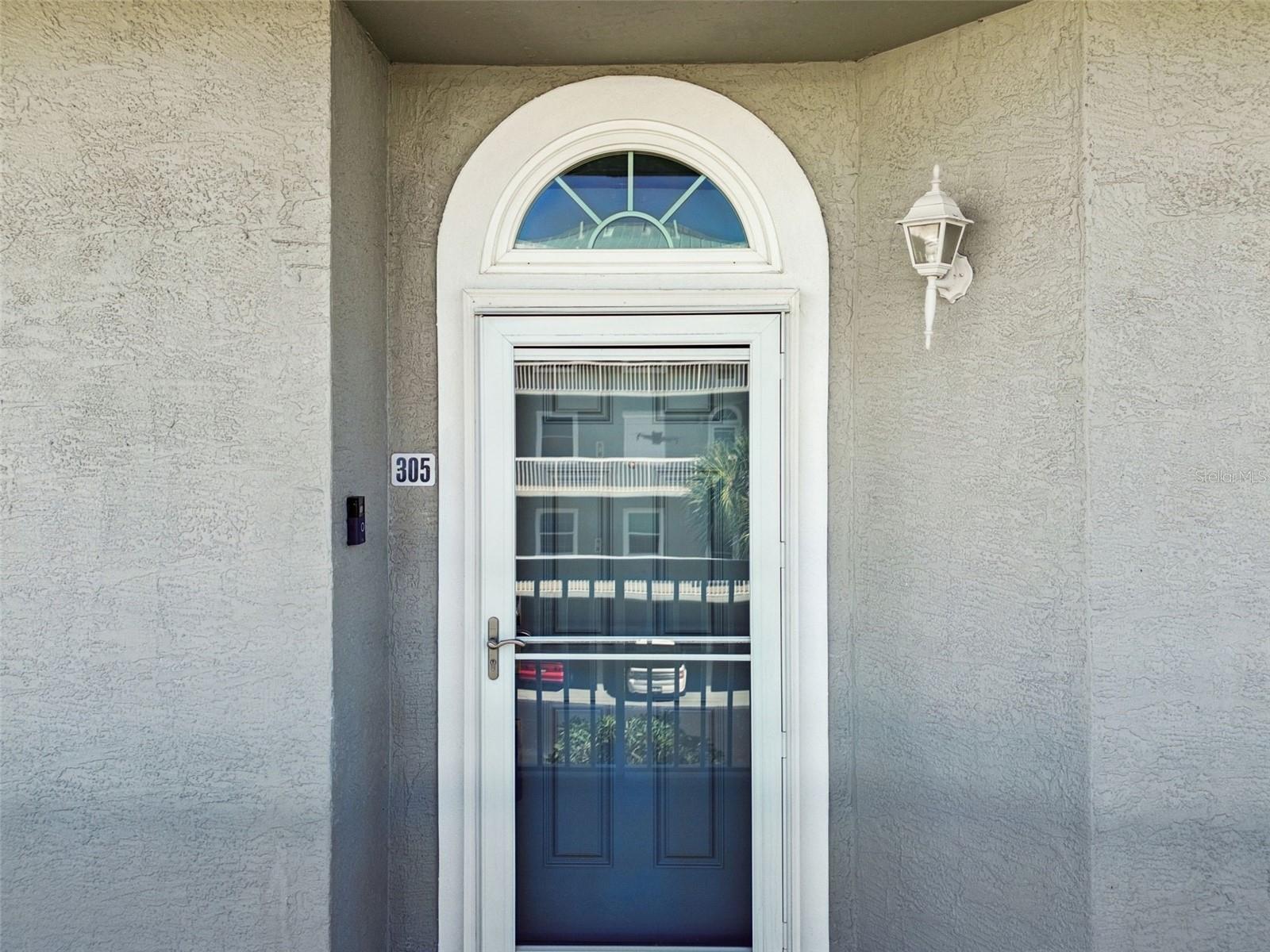 Covered Entry with Storm Door