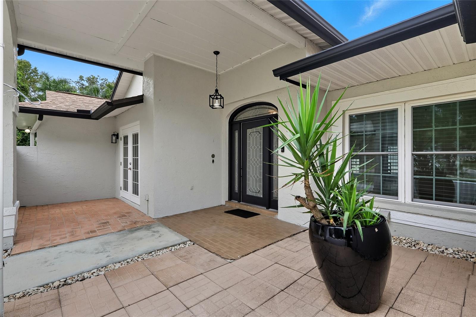 Ample exterior space at the front of the home