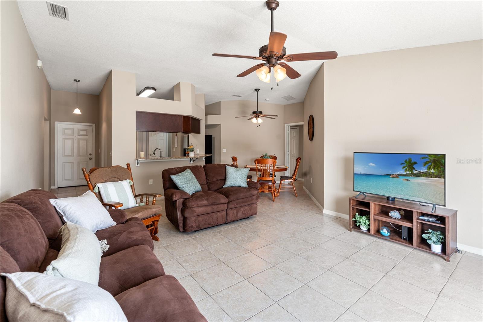 very large family room