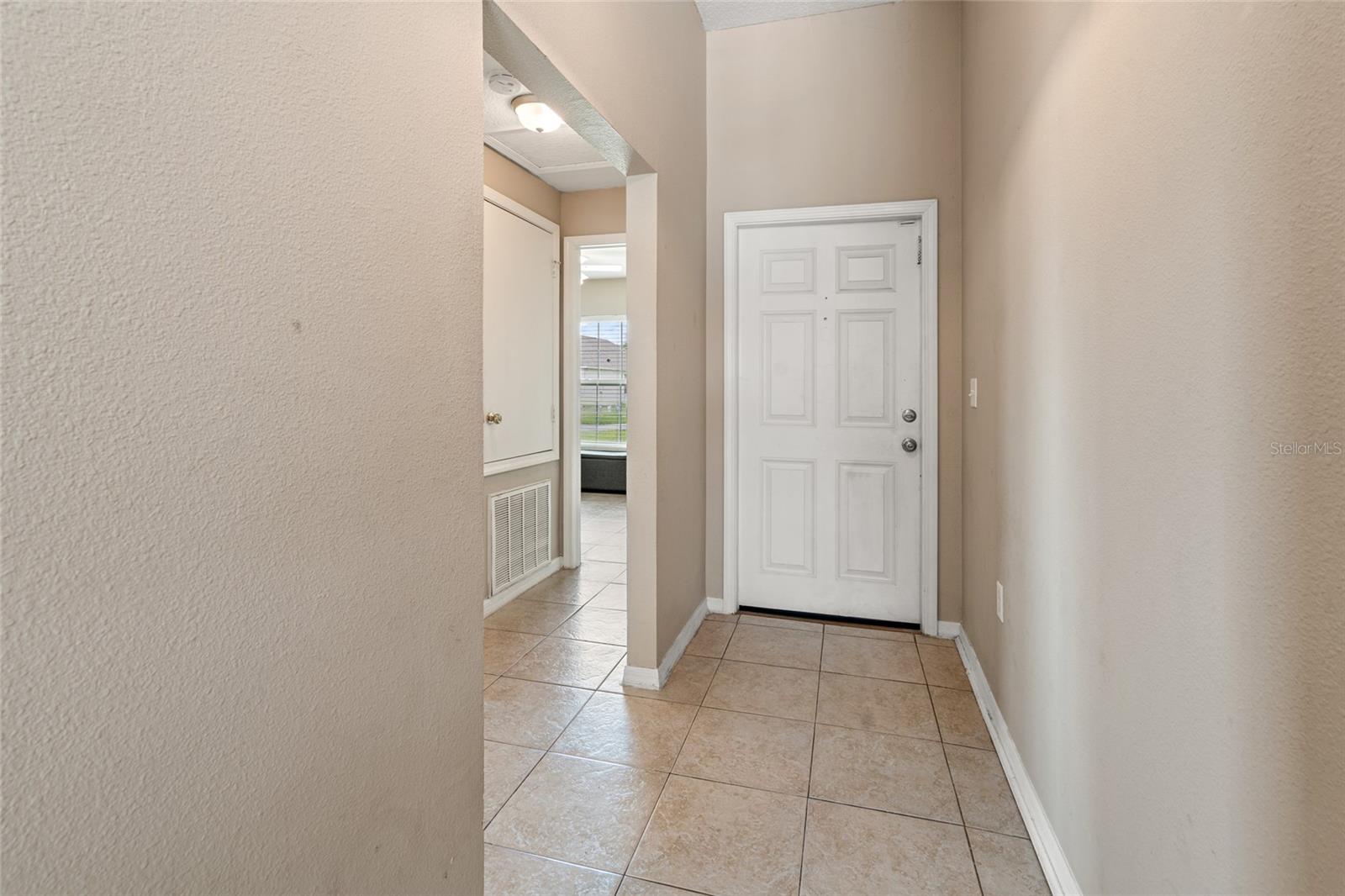wide entry with all tile floors throughout