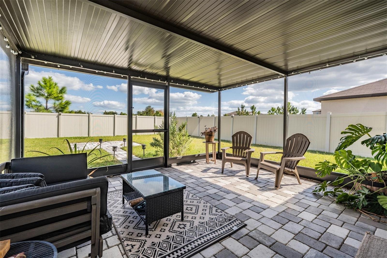 Screened Lanai with Pavers