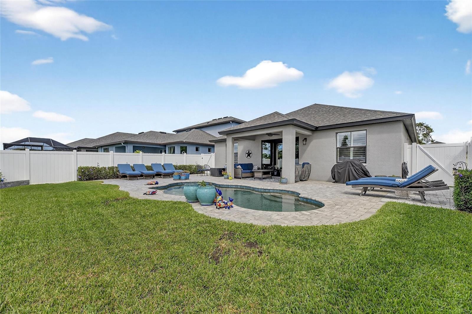 Pool View w/Privacy Fence