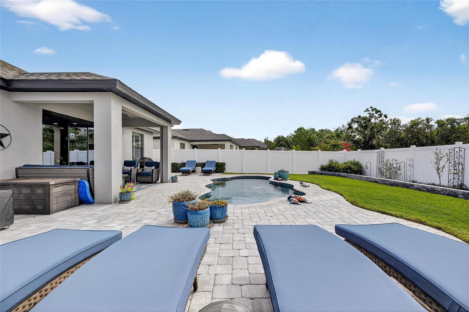 Extended Pool Patio Area