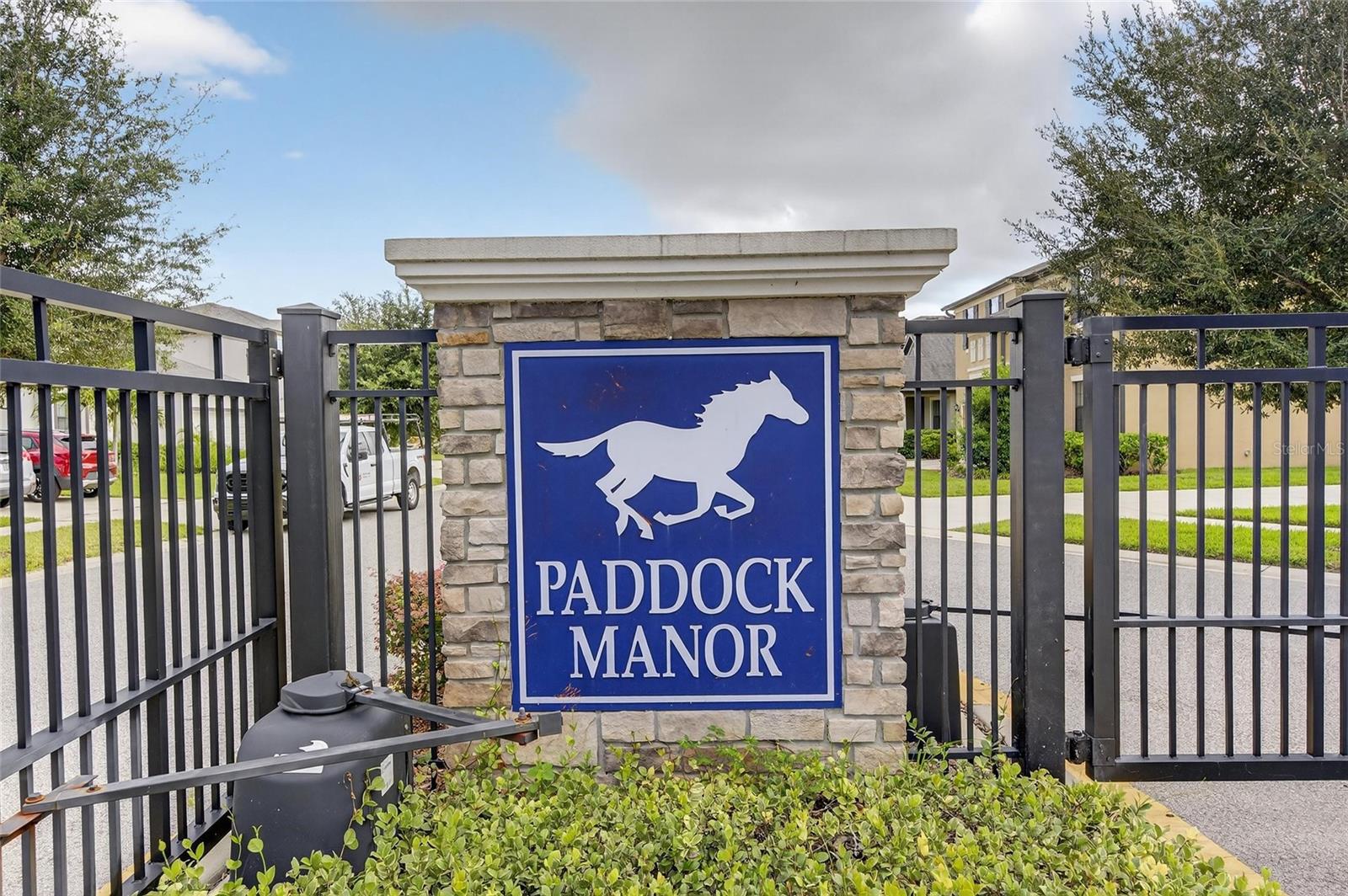 Gated Paddock Manor Entrance