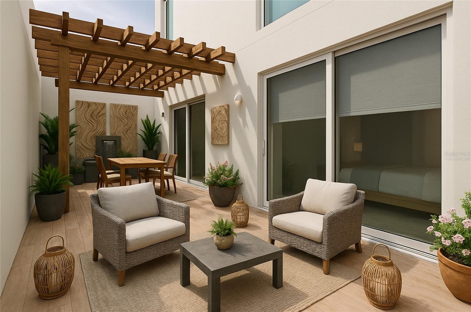 Back Patio Virtually Staged