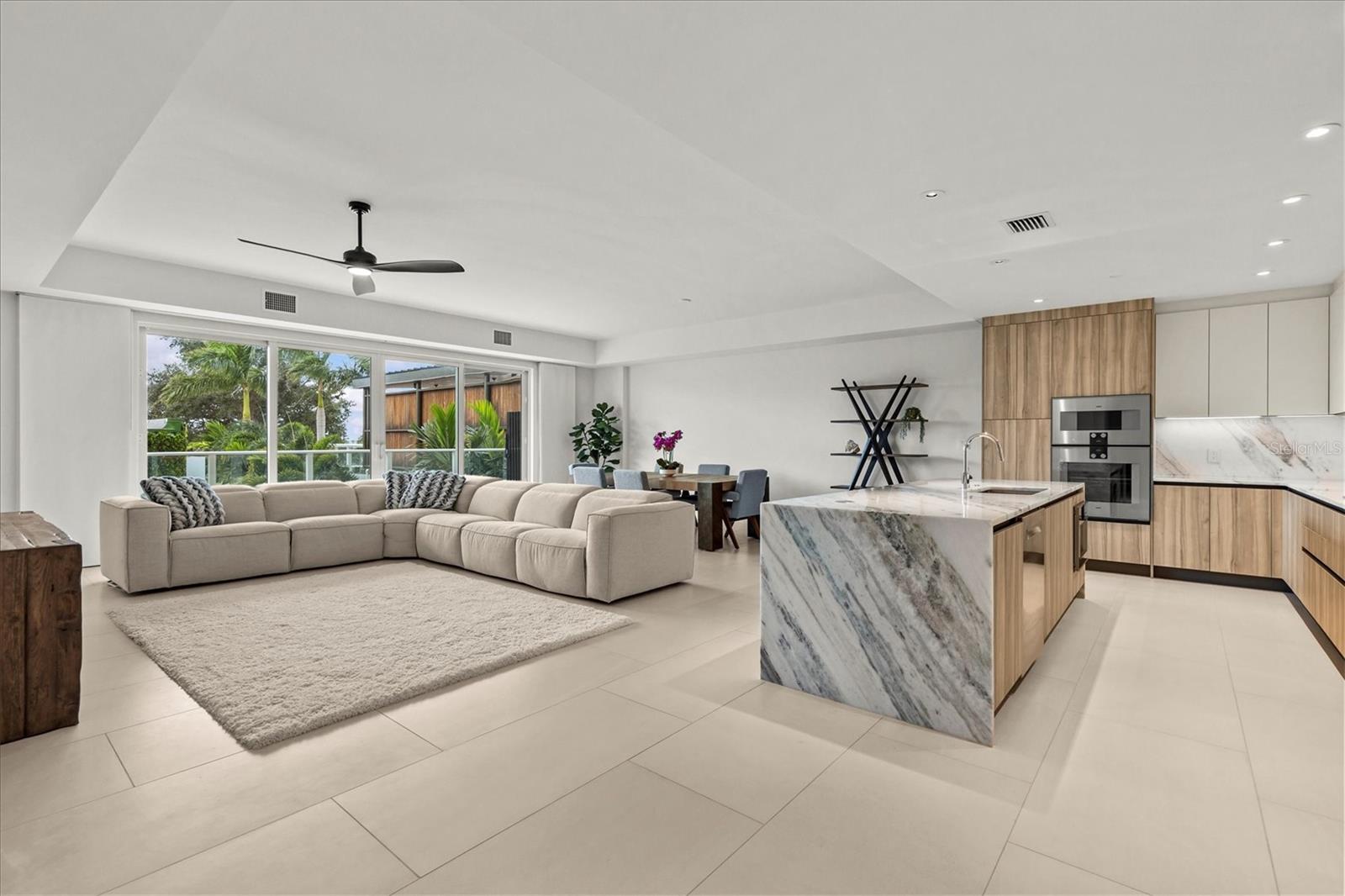 Kitchen/Living/Dining Area