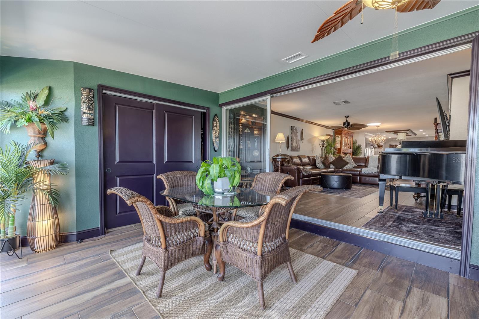 Bonus room features a spacious storage closet for added convenience.