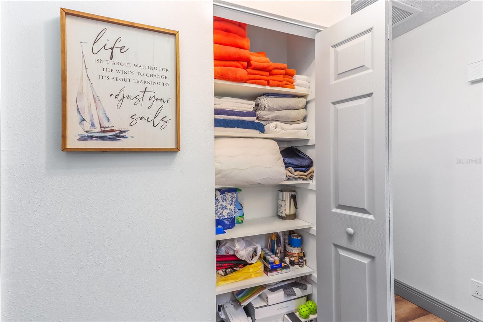 Hall linen closet