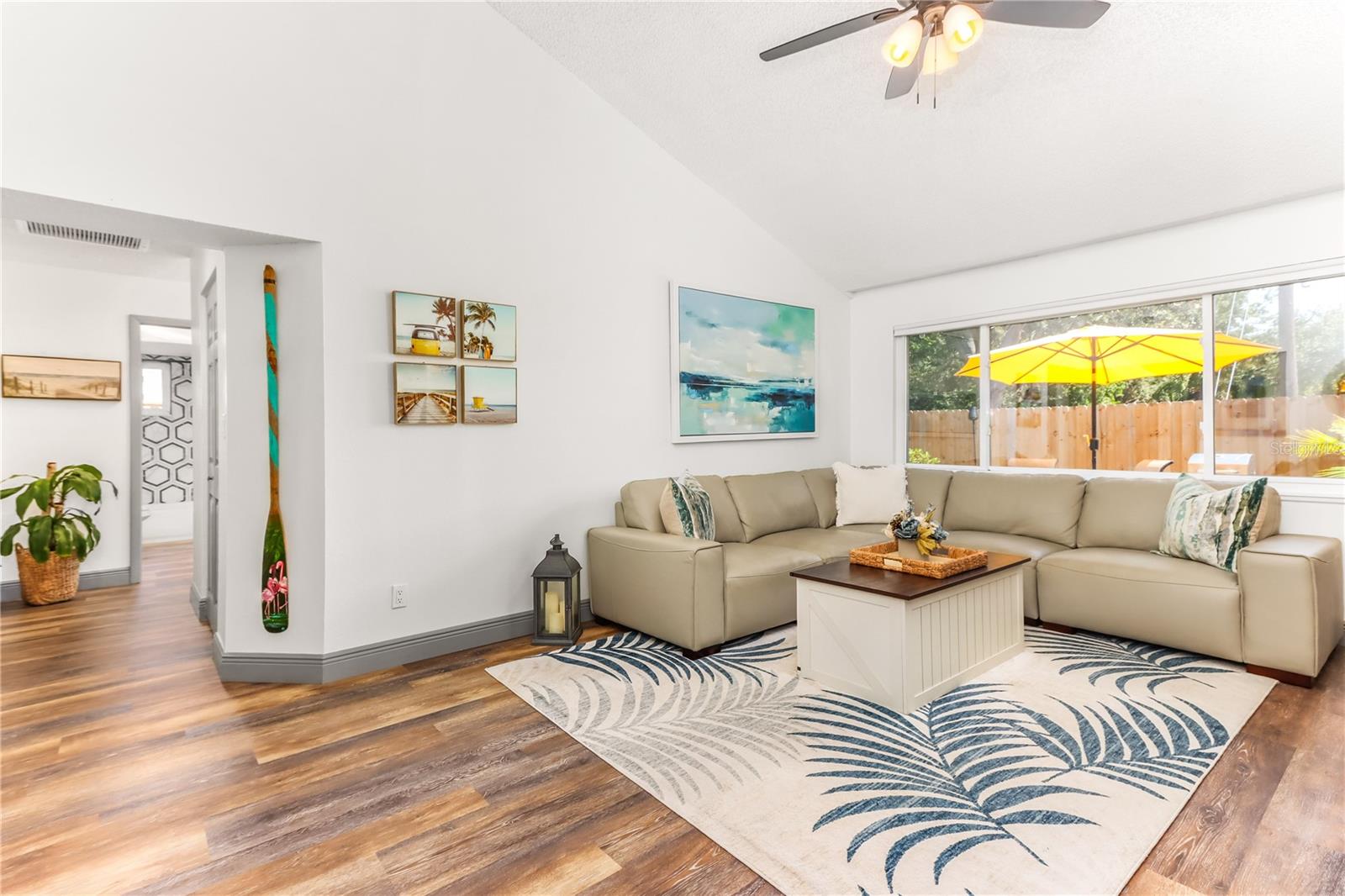 Open concept living room.