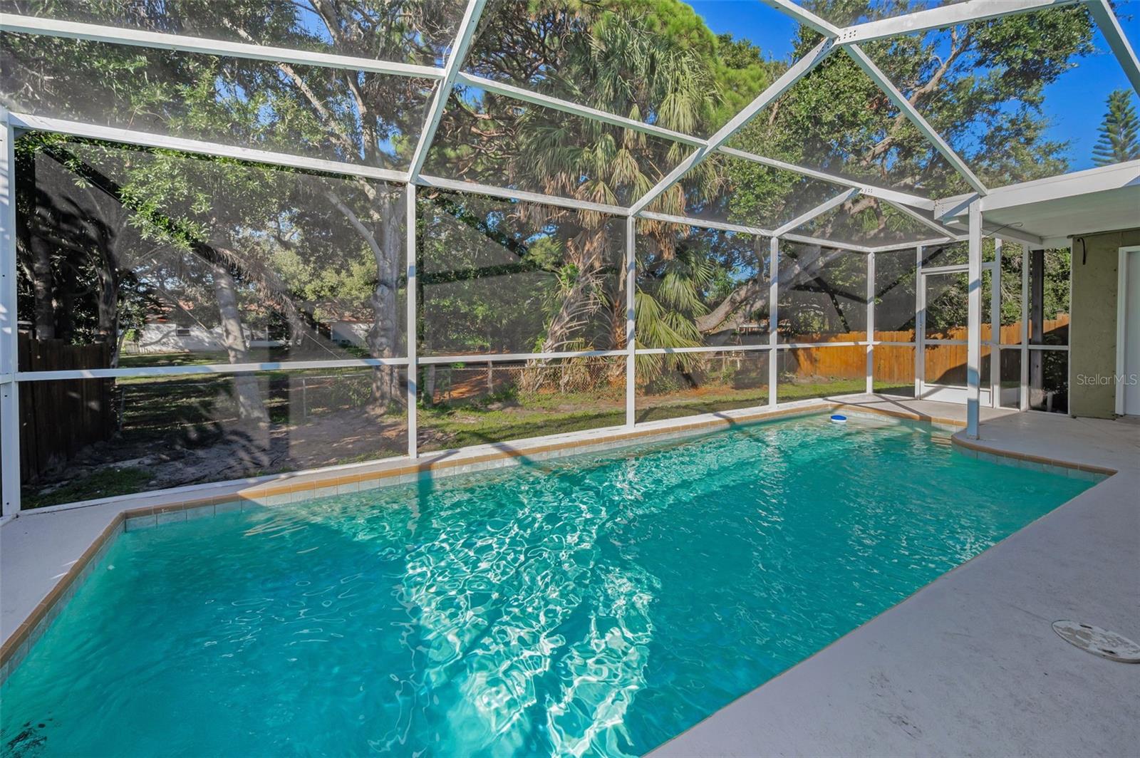 Fenced in Backyard - Screened in Pool Deck/Patio