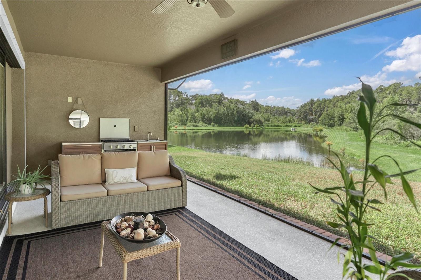 OUTDOOR KITCHEN AND COVERED LANAI