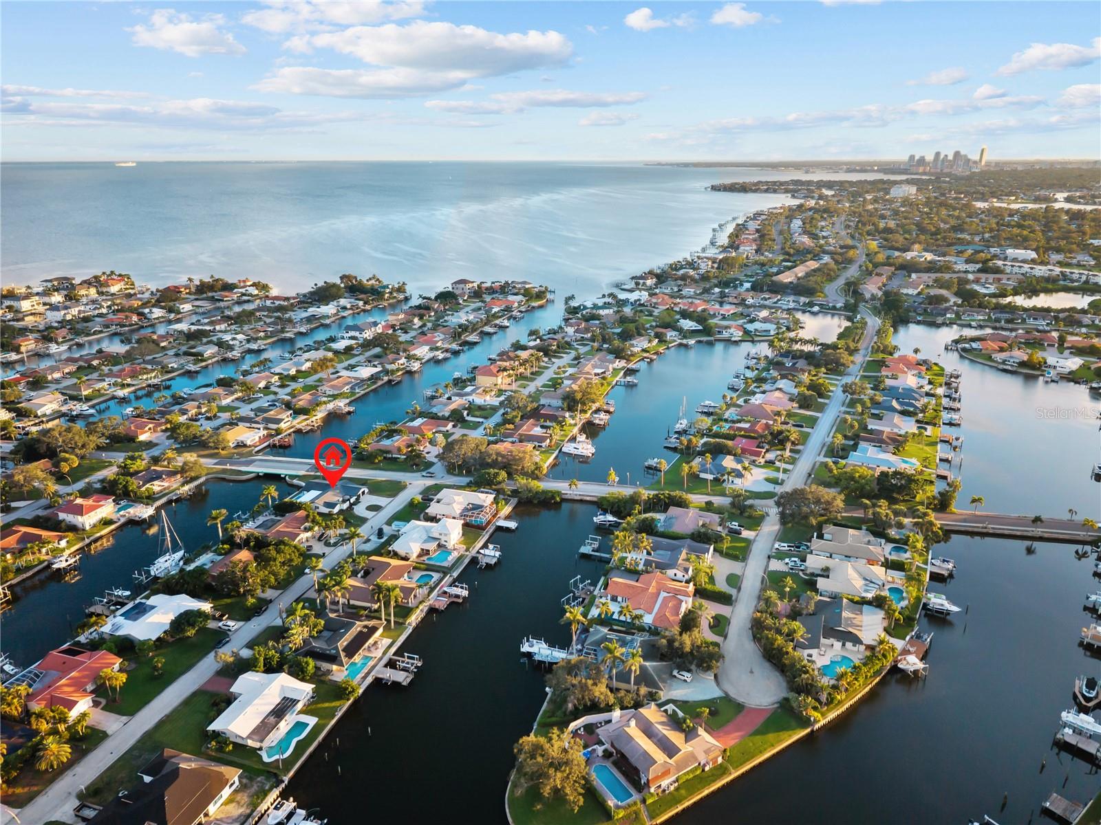 Ariel View with Direct Water Access