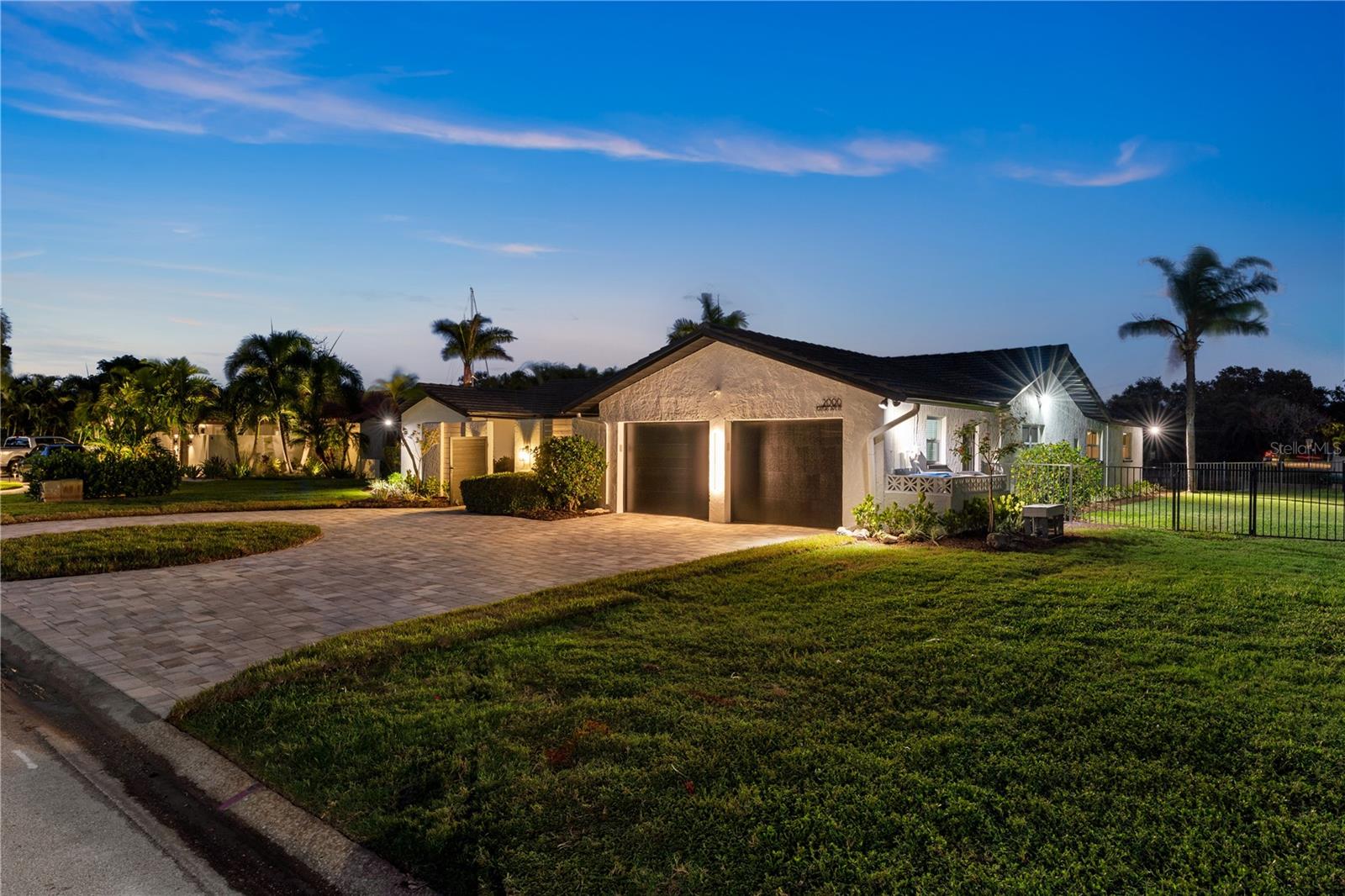Front of Home at Sunset