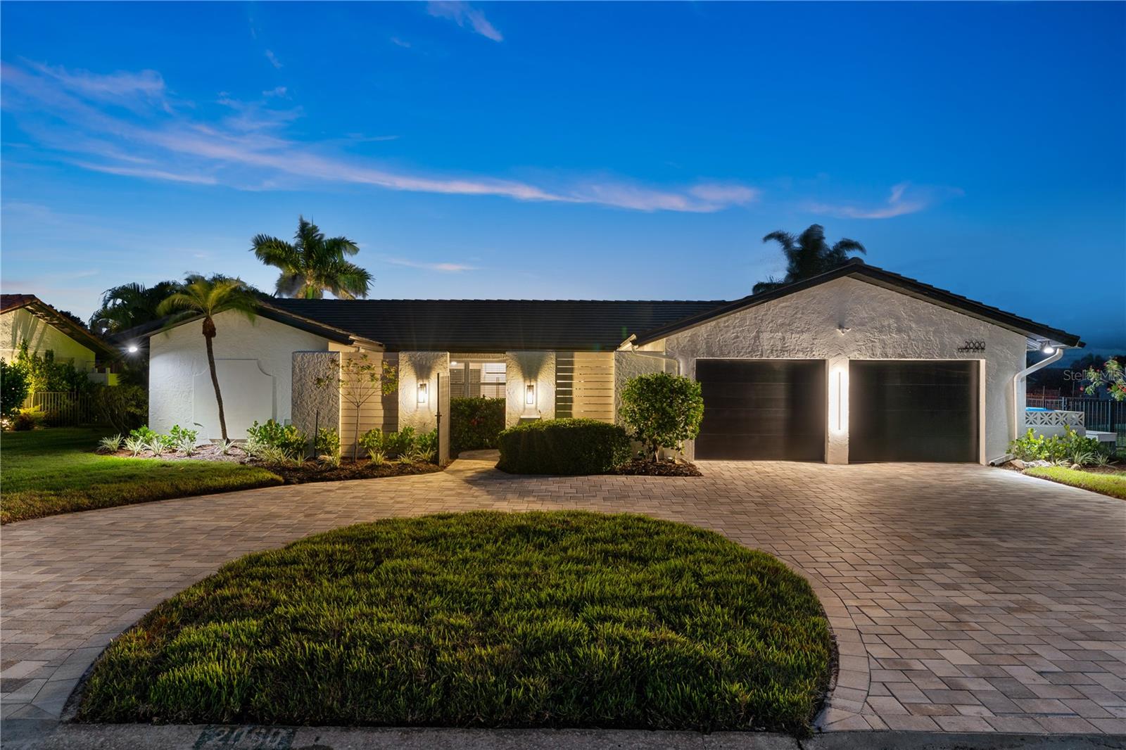 Front of Home at Sunset