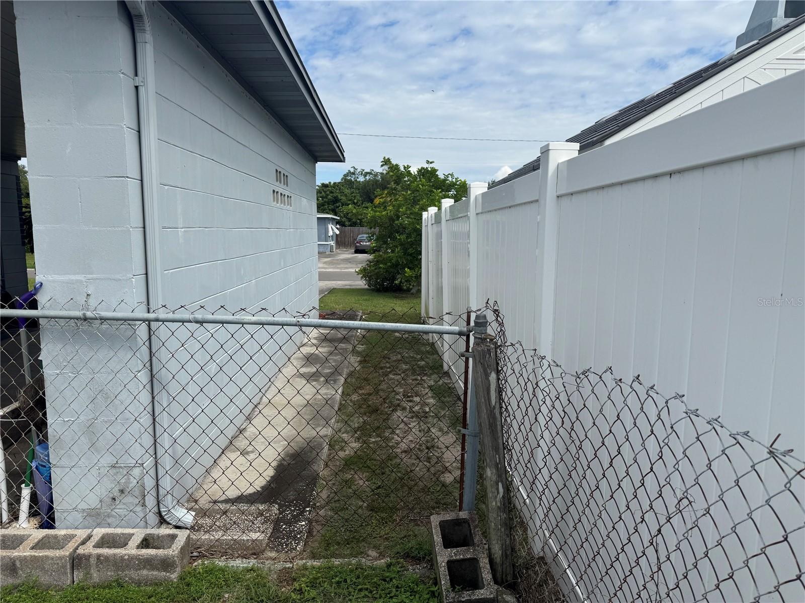 Rear of Carport view toward street.