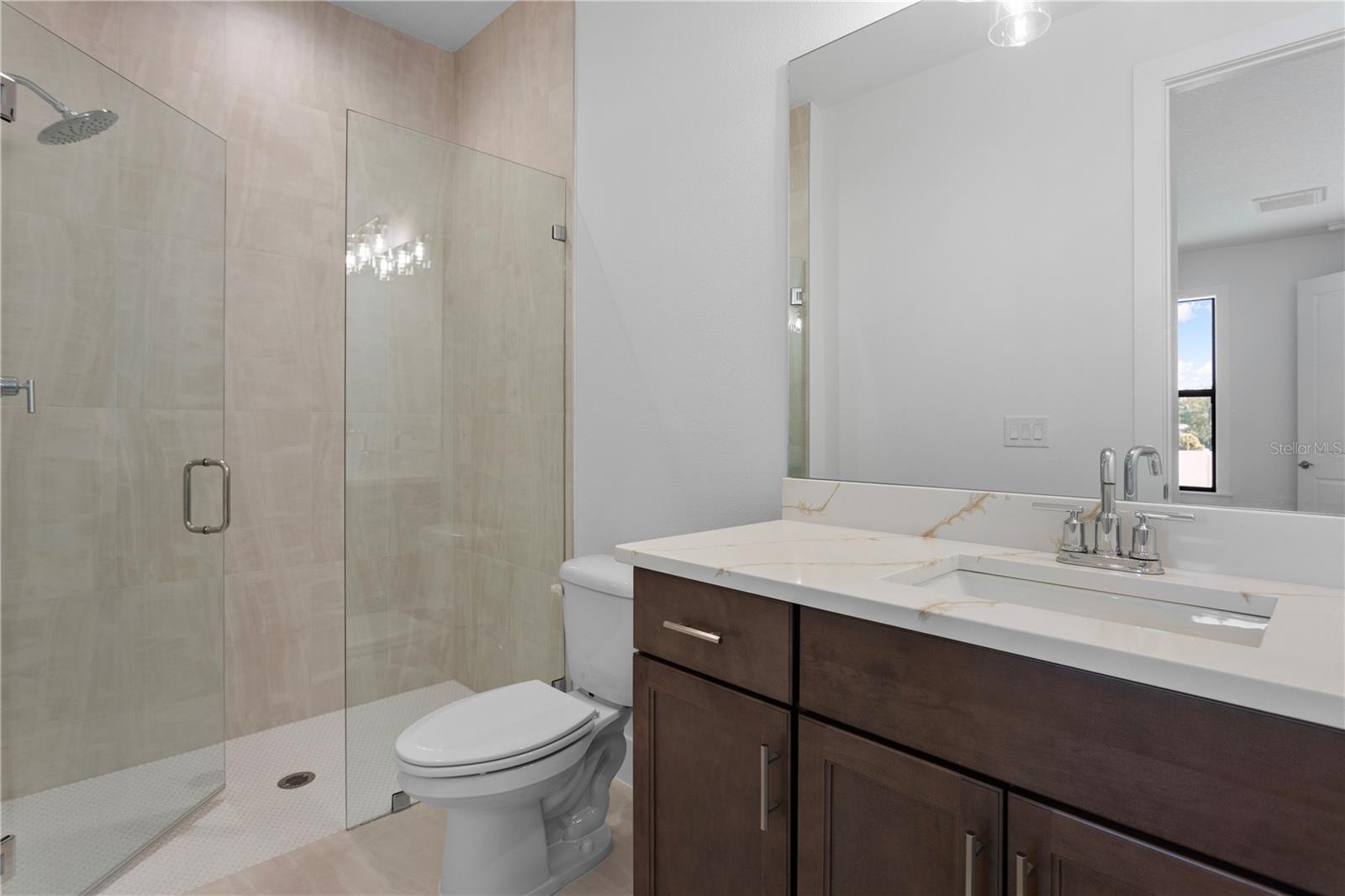 Downstairs Bedroom 2 Full Bath Standup with Shower