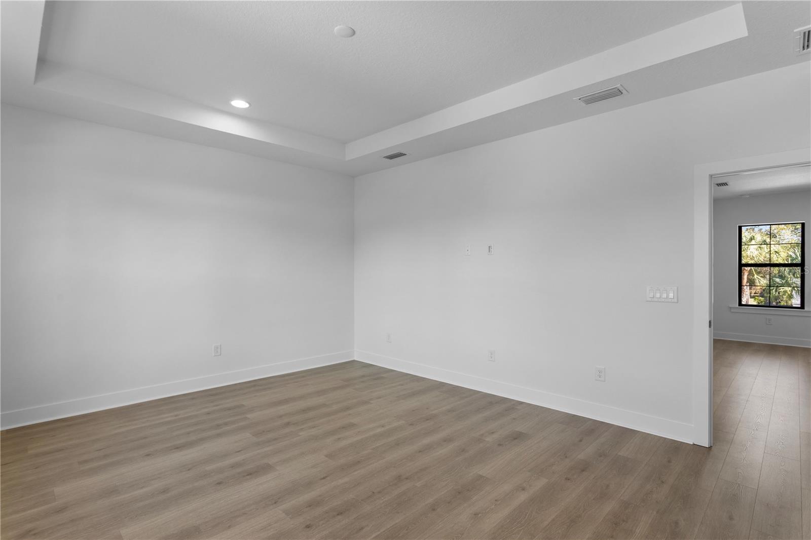 Main Bedroom with Tray Ceiling