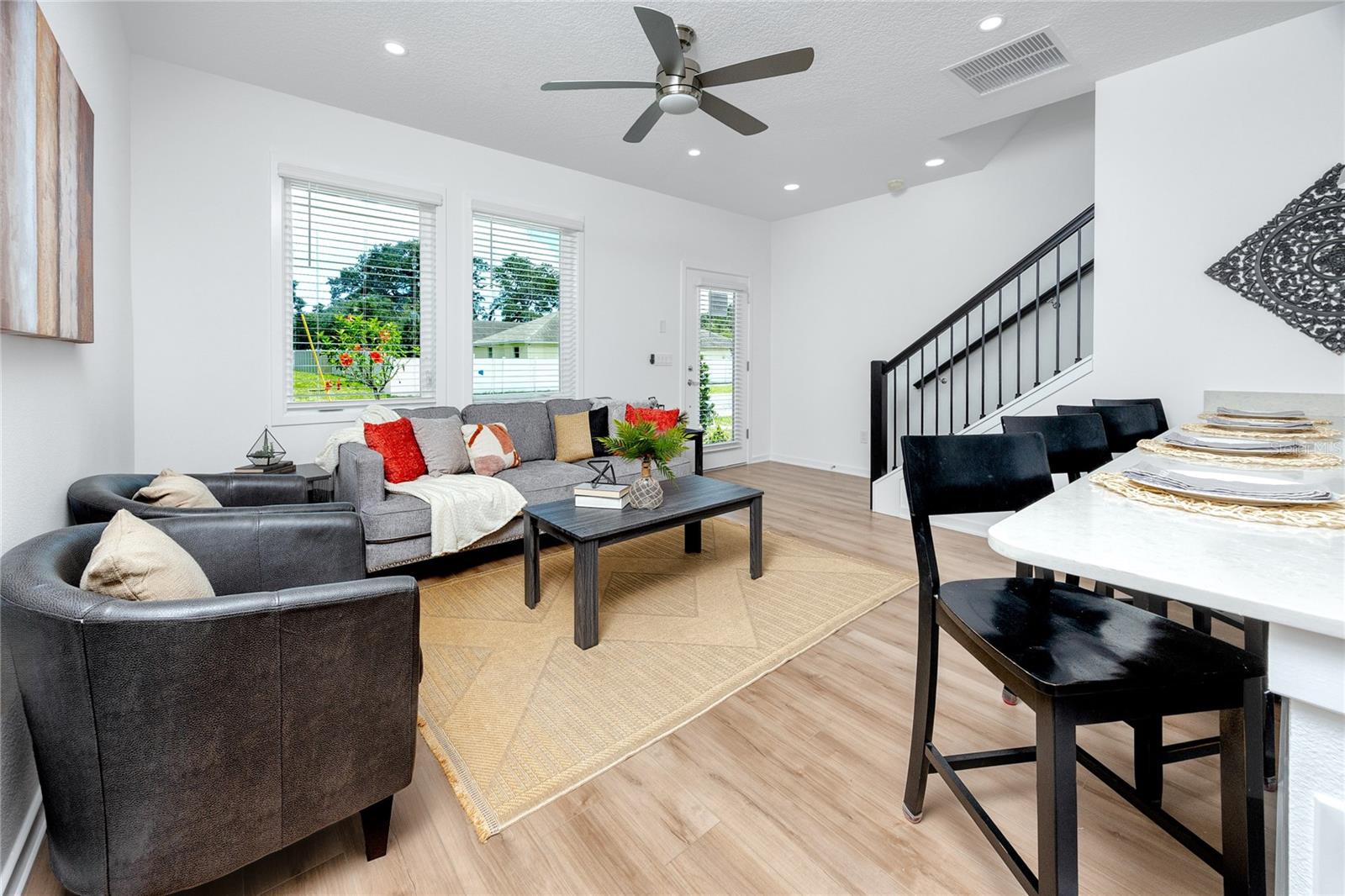 Staged living area