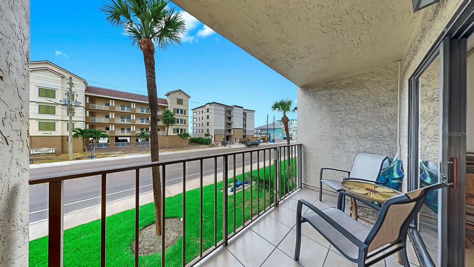 Porch with beach views