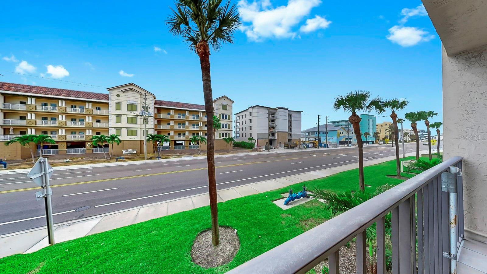 Porch with beach views