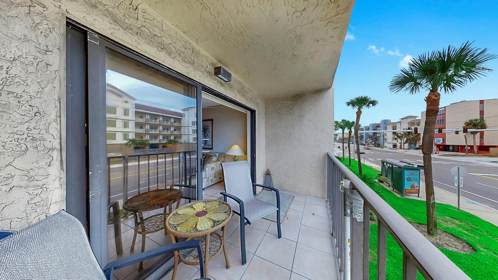 Porch with beach views