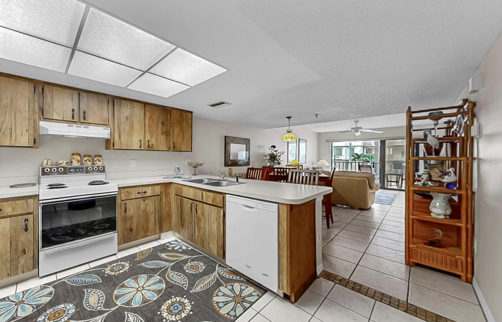 Open floorpan