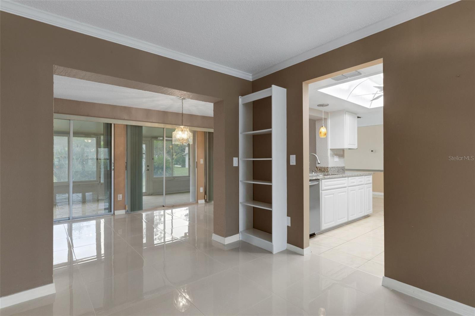 Ceramic tile throughout the house