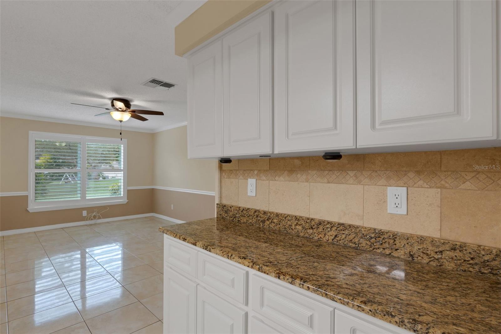 Added counter and cabinet space