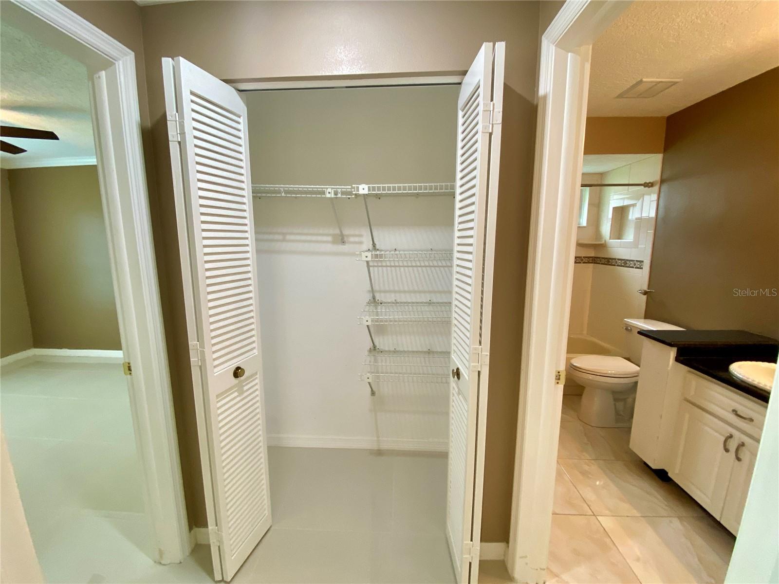 Linen utility closet