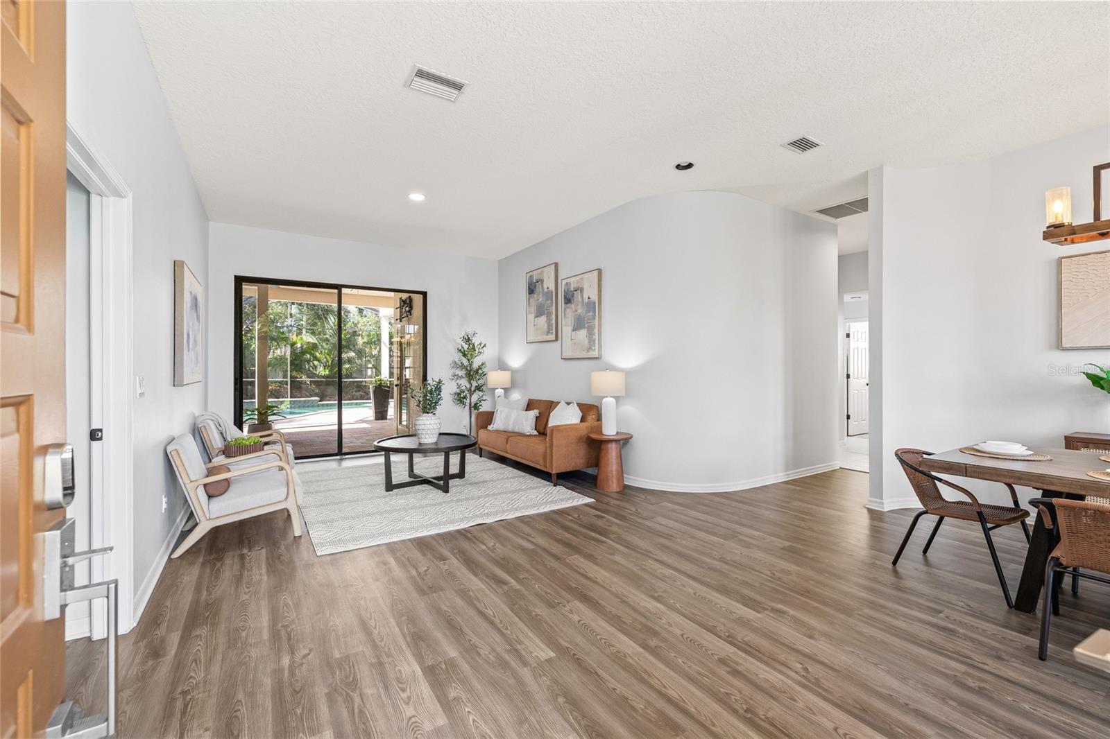Spacious, light and bright.