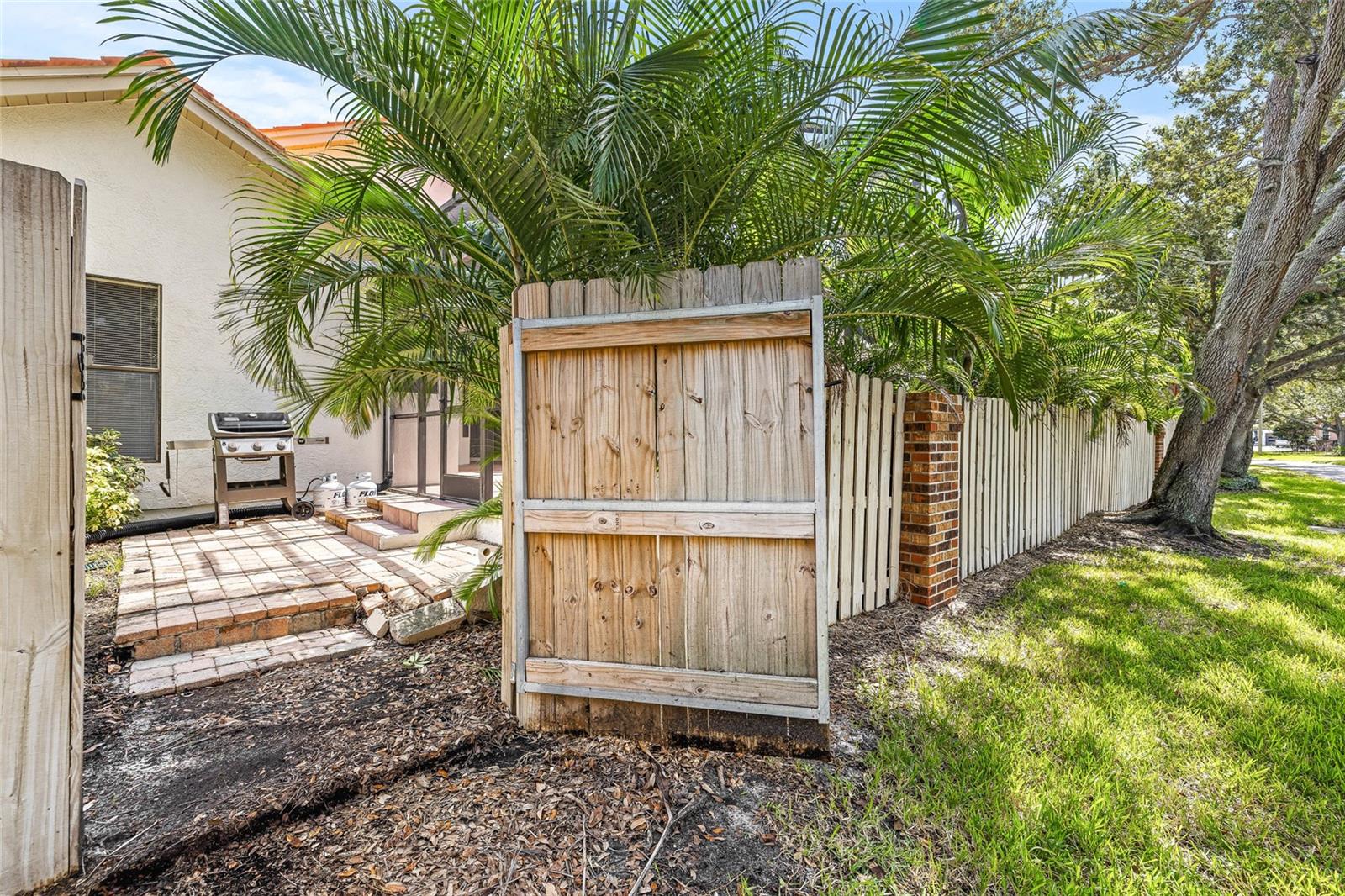 Rear gate provides easy walking access out the back of the home.