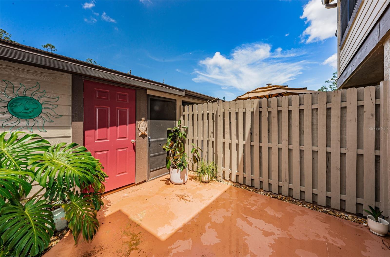 Charming front courtyard & storage  off the kitchen!