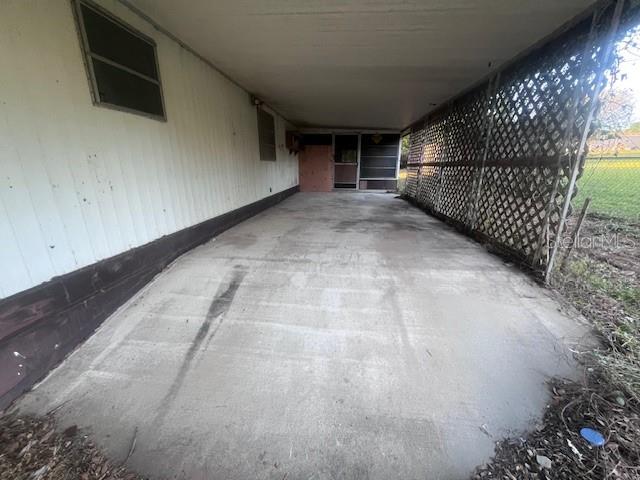 carport and parking pad